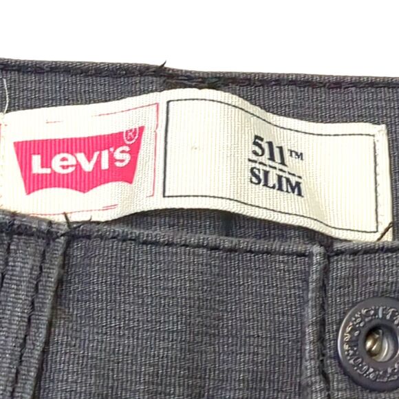 LEVI'S 511 Mens Jeans Skinny Cotton Blend Gray Color Slim Fit Size 29W×29L 18Reg - Picture 7 of 8